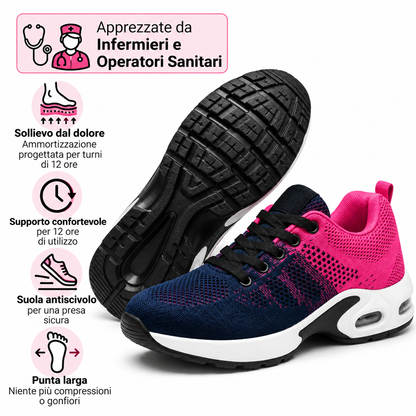 OrthoShoes™ Pro — Scarpe per turni di 12 ore, progettate per alleviare tutto il giorno il dolore a piedi, ginocchia e schiena