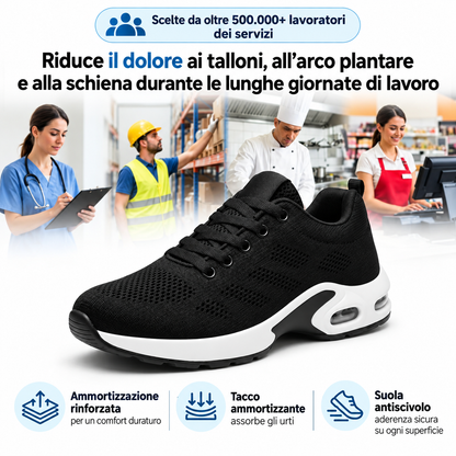 OrthoShoes™ Pro — Scarpe per turni di 12 ore, progettate per alleviare tutto il giorno il dolore a piedi, ginocchia e schiena