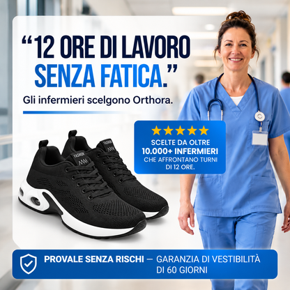 OrthoShoes™ Pro — Scarpe per turni di 12 ore, progettate per alleviare tutto il giorno il dolore a piedi, ginocchia e schiena