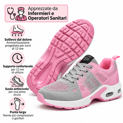 OrthoShoes™ Pro — Scarpe per turni di 12 ore, progettate per alleviare tutto il giorno il dolore a piedi, ginocchia e schiena