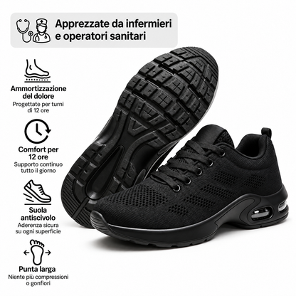 OrthoShoes™ Pro — Scarpe per turni di 12 ore, progettate per alleviare tutto il giorno il dolore a piedi, ginocchia e schiena